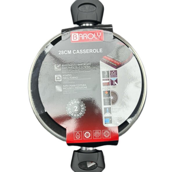 Non-Stick Marble-Coated Cookware Pots (SIZES 22CM to 34CM)