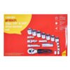 30 Piece 1/4" and 3/8" socket set